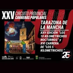 10 Kilometrichos Nocturnos Tarazona de la Mancha 2026 — Tarazona De La Mancha (AB), 8 de agosto de 2026 · Correr