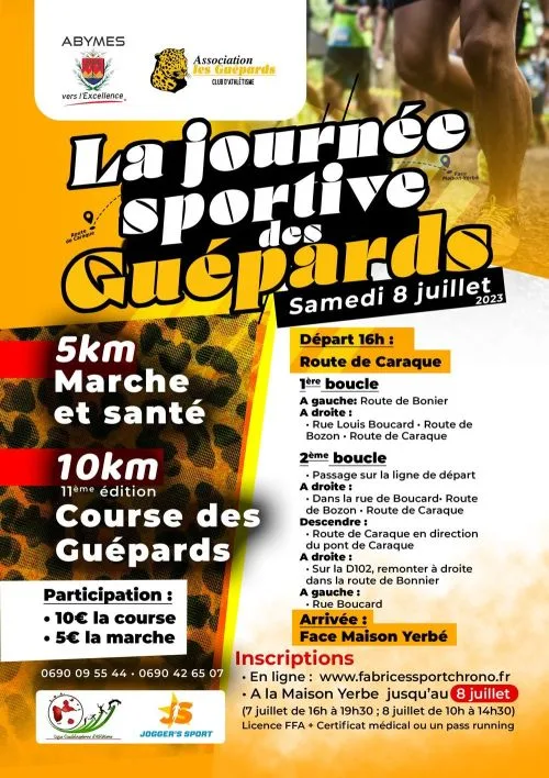 10 km des Guépards — Les abymes (971), 15 de julio de 2026 · Correr