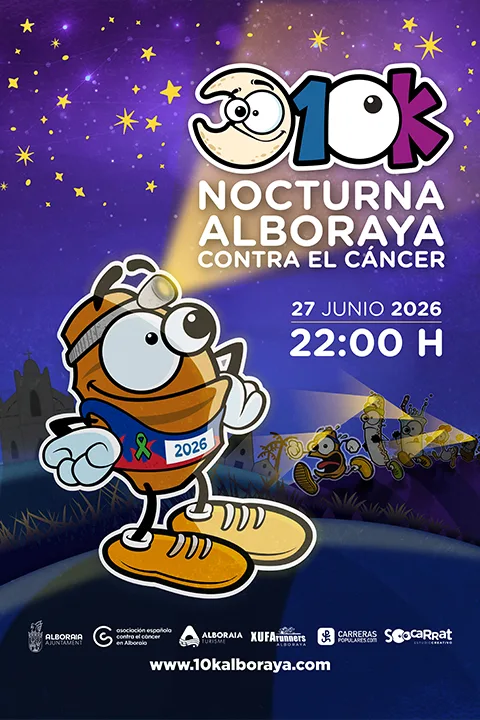 10K ALBORAYA CONTRA EL CÁNCER — Alboraya (V), 27 de junio de 2026 · Correr