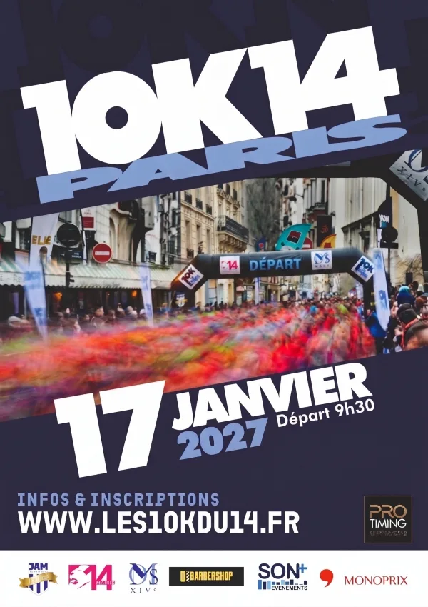 10K du 14ème — Paris (75), 17 janvier 2027 · Course à pied