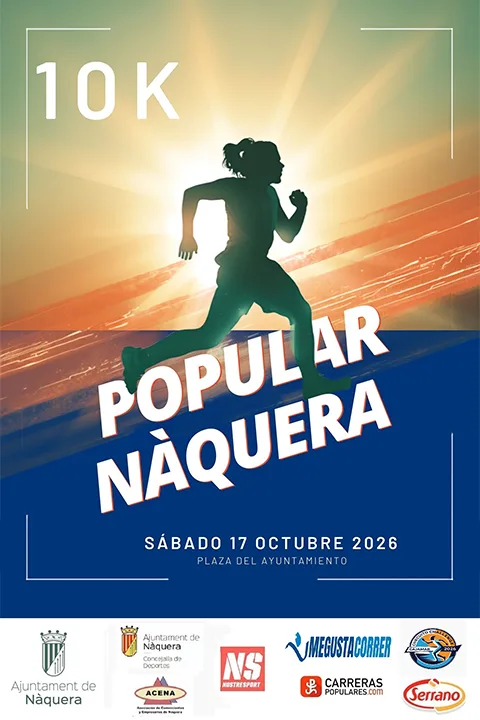 10K POPULAR DE NAQUERA — Naquera (V), 17 de octubre de 2026 · Correr