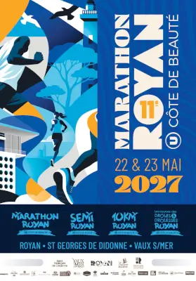 11ème Marathon Royan U Côte de Beauté — Royan (17), 22 mai 2027 · Course à pied