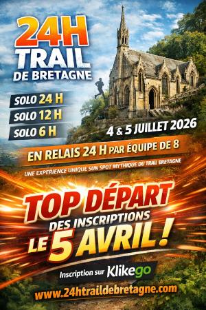 24 H TRAIL DE BRETAGNE — Le faouet (56), 4 juillet 2026 · Trail