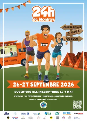 24h de Montroy 2026 — St medard d aunis (17), 26 septembre 2026 · Course à pied