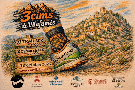3 Cims Vilafamés — Vilafames (CS), 4 de octubre de 2026 · Camino
