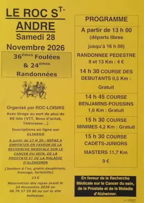 36ème Foulées Roxédoises — Lizio (56), 28 novembre 2026 · Course à pied