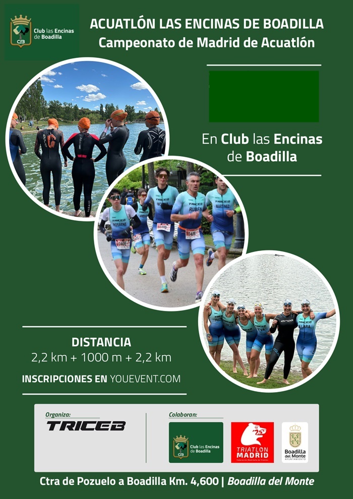 Acuatlón Boadilla del Monte 2026 - Campeonato de Madrid Acuatlón