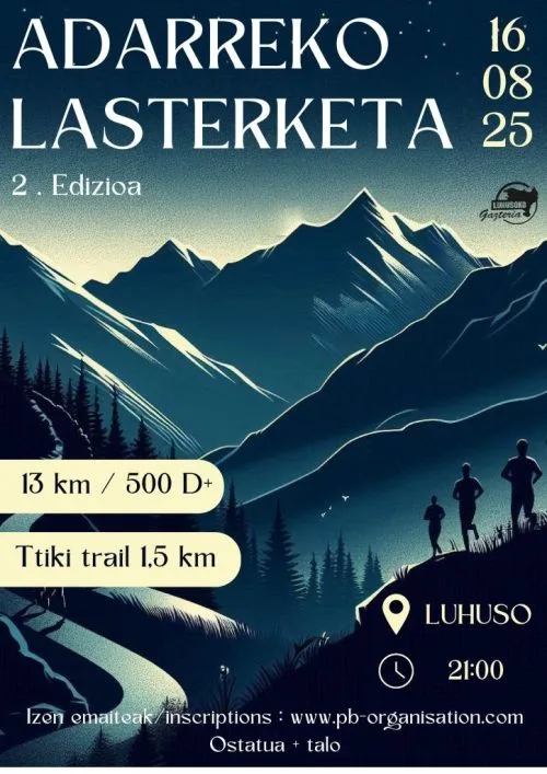 Adarreko Lasterketa — Louhossoa (64), 15 août 2026 · Trail