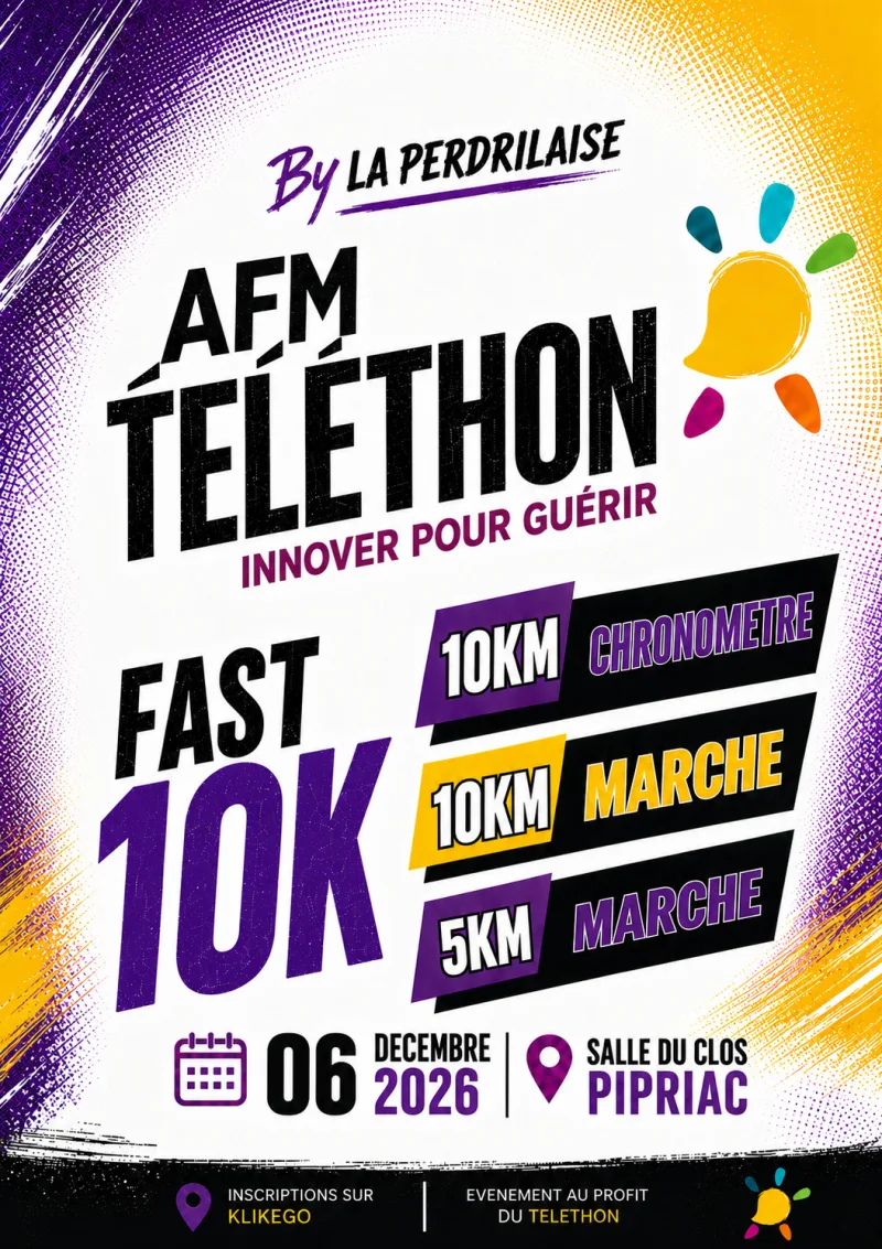 AFM TELETHON FAST 10K — Pelissanne (13), 6 décembre 2026 · Course à pied