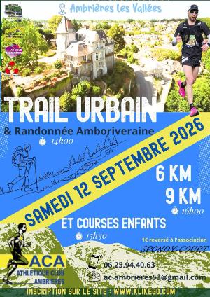 AMBRIERES URBAN TRAIL 2026 — Ambrieres les vallees (53), 12 septembre 2026 · Trail