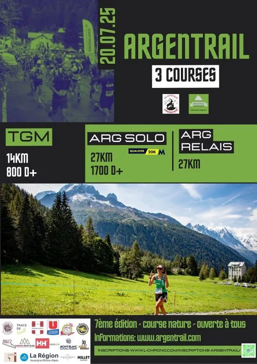 Argentrail — Chamonix mont blanc (74), 19 juillet 2026 · Trail