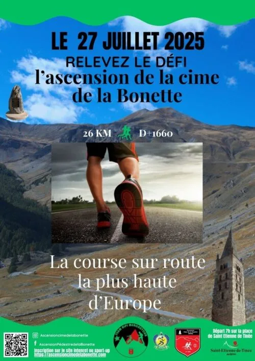 Ascension de la Bonette — St dalmas le selvage (06), 26 juillet 2026 · Course à pied