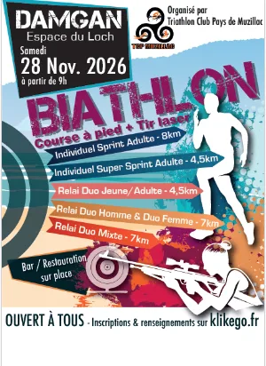 Biathlon de Damgan 2026 — Damgan (56), 28 novembre 2026 · Course à pied