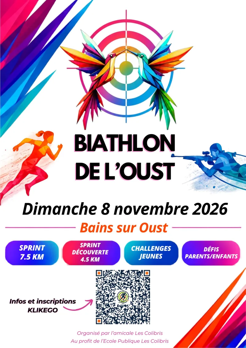 Biathlon de l'Oust: Courir, viser, se dépasser — Redon (35), 8 novembre 2026 · Course à pied