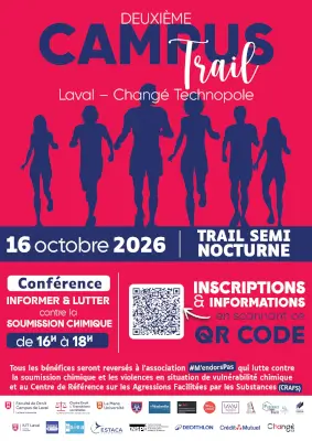 CAMPUS TRAIL - DÉCOUVERTE DES ÉTABLISSEMENTS DU CAMPUS DE LAVAL — Change (53), 16 octobre 2026 · Trail