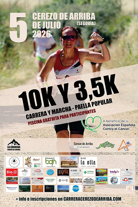 CARRERA PEDESTRE CEREZO DE ARRIBA — Mansilla (SG), 5 de julio de 2026 · Correr