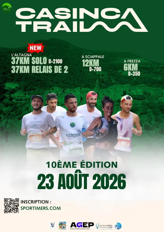 CASINCA TRAIL — Penta di casinca (2B), 23 août 2026 · Trail