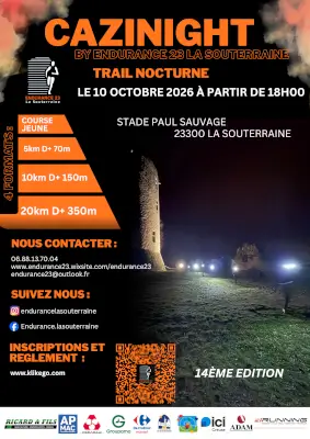 Cazinight — Noth (23), 10 octobre 2026 · Trail