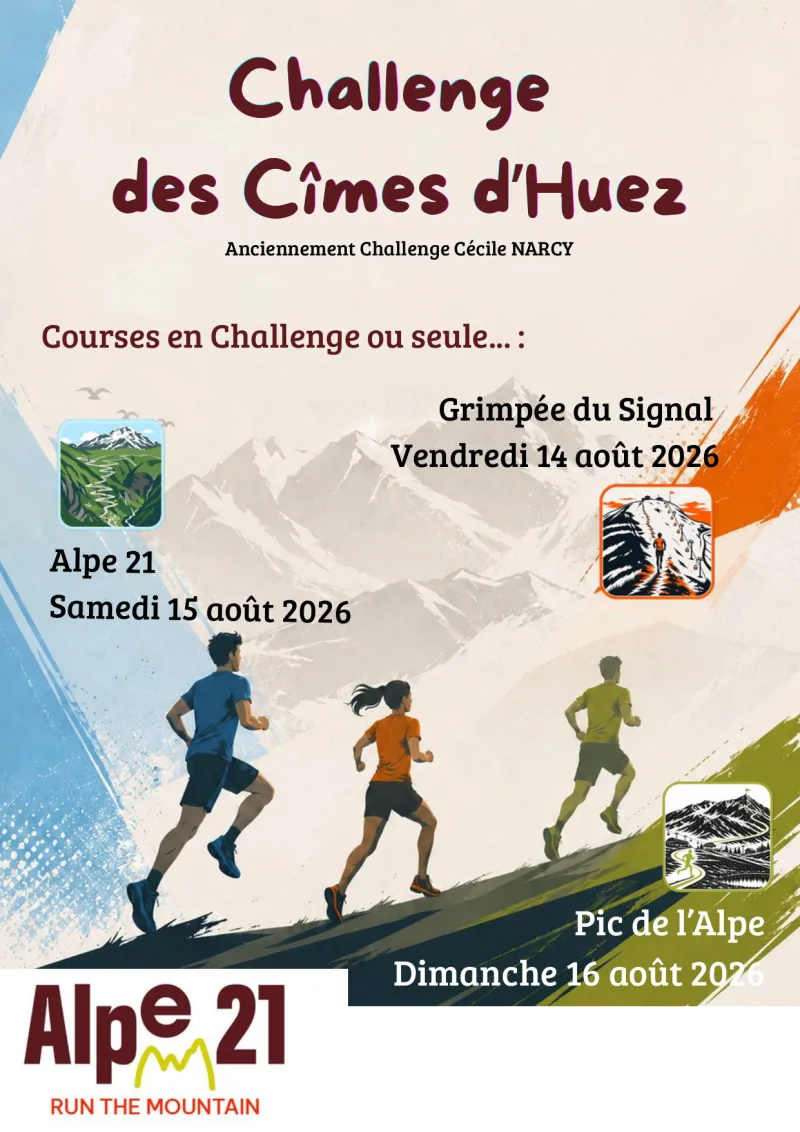 Challenge des Cîmes d'Huez — Huez (38), 14 août 2026 · Trail