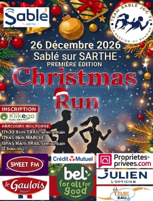 CHRISTMAS RUN - Trail semi urbain — La chapelle d aligne (72), 26 décembre 2026 · Trail