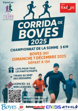 Corrida de Boves 5KM — Boves (80), 6 décembre 2026 · Course à pied