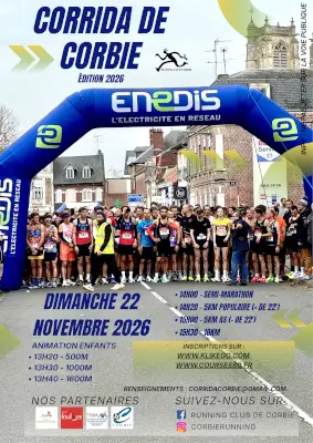 CORRIDA DE CORBIE — Aubigny (80), 22 novembre 2026 · Course à pied