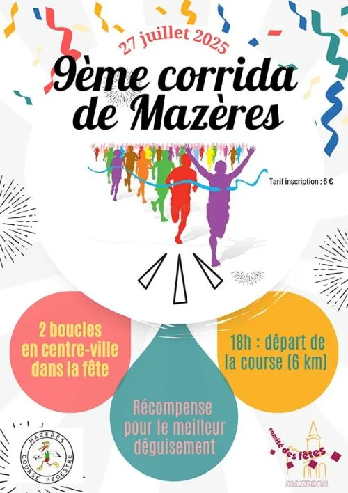 Corrida de Mazères — Mazeres (09), 26 juillet 2026 · Course à pied