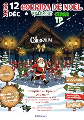 Corrida de Noël de malemort 2026 — Cosnac (19), 12 décembre 2026 · Course à pied