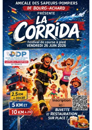 Corrida des Sapeurs-Pompiers de Bourg-Achard — Bouquetot (27), 26 juin 2026 · Course à pied