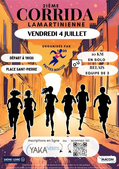 Corrida Lamartinienne — Macon (71), 4 juillet 2027 · Course à pied