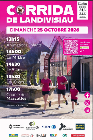 CORRIDA LANDIVISIAU 2026 — Bodilis (29), 25 octobre 2026 · Course à pied