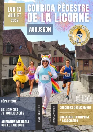 Corrida pédestre de la licorne — Bosroger (23), 13 juillet 2026 · Course à pied