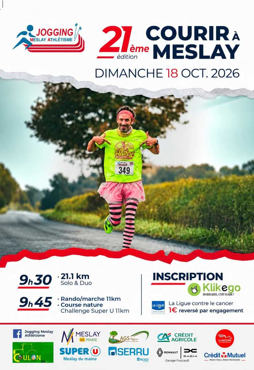 Courir à Meslay 2026 — Maisoncelles du maine (53), 18 octobre 2026 · Course à pied