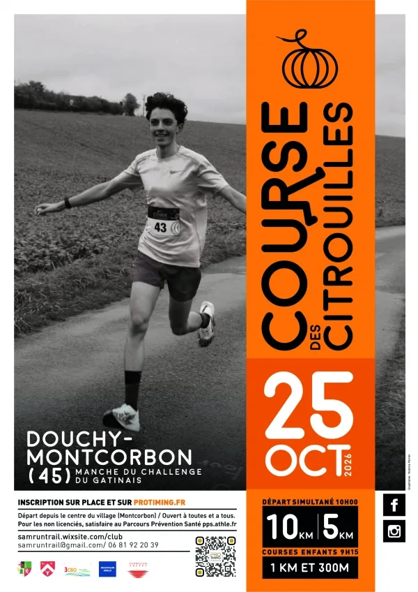 Course des Citrouilles — Chuelles (45), 25 octobre 2026 · Course à pied