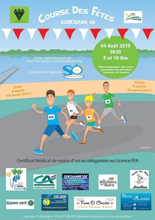 Course des Fêtes — Carcares ste croix (40), 21 août 2026 · Course à pied