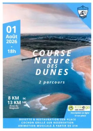 Course nature des Dunes — Gavres (56), 1 de agosto de 2026 · Camino