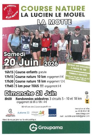 Course Nature La Lucien Le Mouel — St caradec (22), 20 juin 2026 · Course à pied