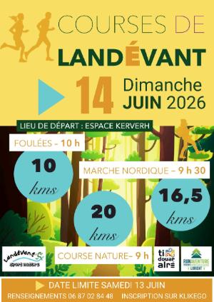 Courses de Landevant Sport Nature — Landaul (56), 14 juin 2026 · Trail