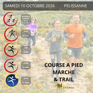 Courses des Foulées Pélissannaises - Trails du Caronte et du Calabrun — Pelissanne (13), 10 octobre 2026 · Trail