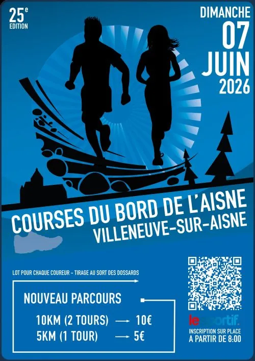 Courses du Bord de l'Aisne — Neufchatel sur aisne (02), 7 juin 2026 · Course à pied