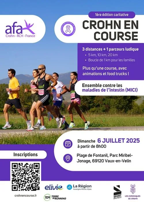 Crohn en Course — Vaulx en velin (69), 19 septembre 2026 · Course à pied