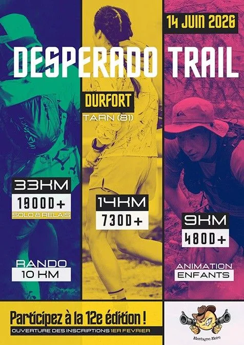 Desperado Trail — Soreze (81), 14 juin 2026 · Trail