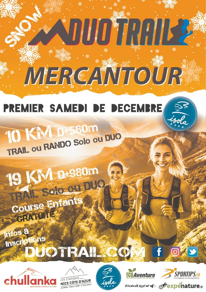 DUO TRAIL SNOW ISOLA 2000 — Ongles (04), 5 décembre 2026 · Trail
