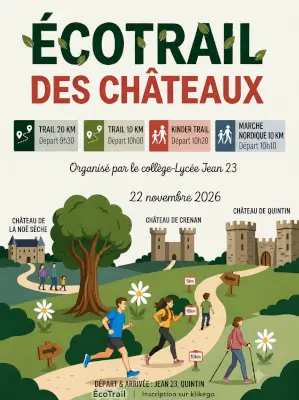 Écotrail des Châteaux — Cohiniac (22), 22 novembre 2026 · Trail