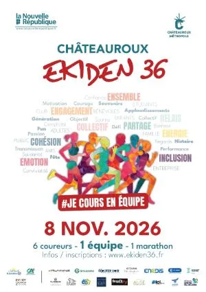 Ekiden 36 - Marathon en relais - 18ème édition — Chateauroux (36), 8 novembre 2026 · Course à pied