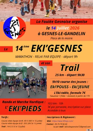 Eki'Gesnes 2026 — Gesnes le gandelin (72), 14 juillet 2026 · Course à pied