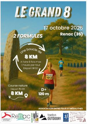 Entre Palis et Mégalithes - Grand 8 — Bruc sur aff (35), 17 octobre 2026 · Trail