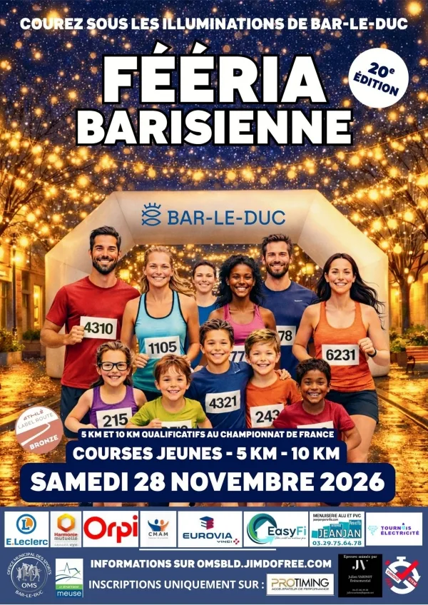 Fééria Barisienne — Les hauts de chee (55), 28 novembre 2026 · Course à pied