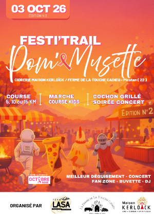 FESTI'TRAIL POM&MUSETTE — Plenee jugon (22), 3 octobre 2026 · Trail