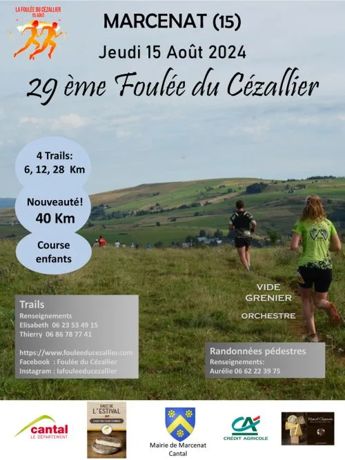 Foulée du Cézallier — Condat (15), 15 août 2026 · Trail